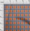 oneOone Cotton Flex Dusty Brown Fabric Madras Check Sewing Craft Projects Fabric Prints By Yard 40 Inch