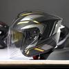 3/4 Open Face Motorcycle Helmet Men Adult Full Coverage DOT ECE Certified Use ABS Material Lightweight Safety Gear