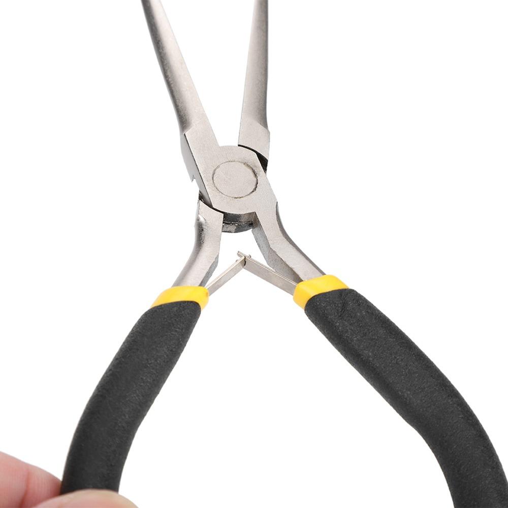 Carbon Steel Long Flat Nose Pliers Small Size Mini Pliers Needle Nose Pliers  Small Object Gripping