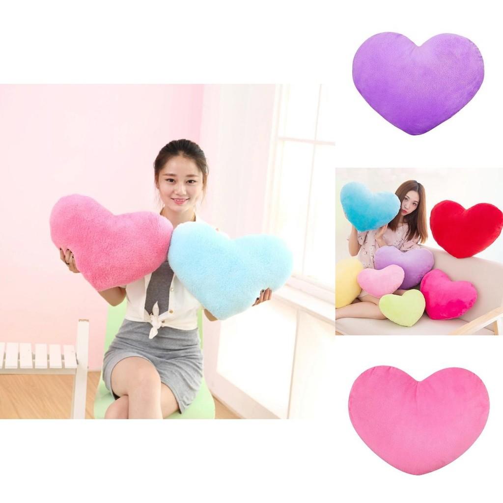 Morbido e Coccoloso Cuscino Peluche a Forma di Cuore per Adolescenti e Adulti