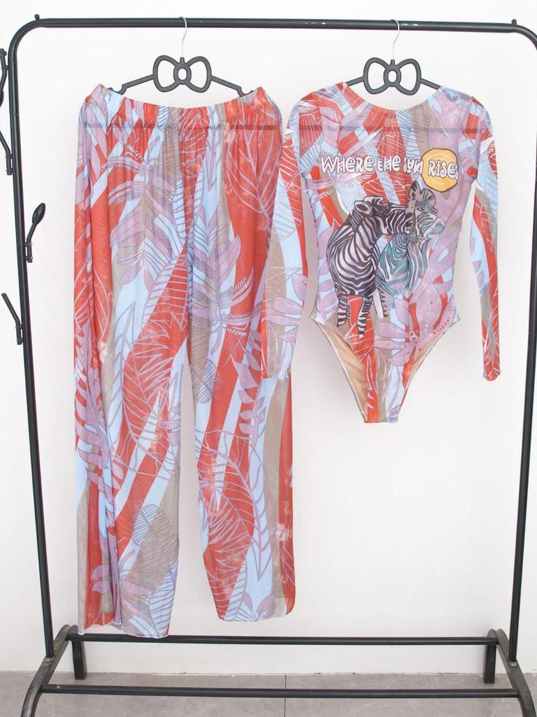 New One-Piece Sunbathing Swimsuit Set