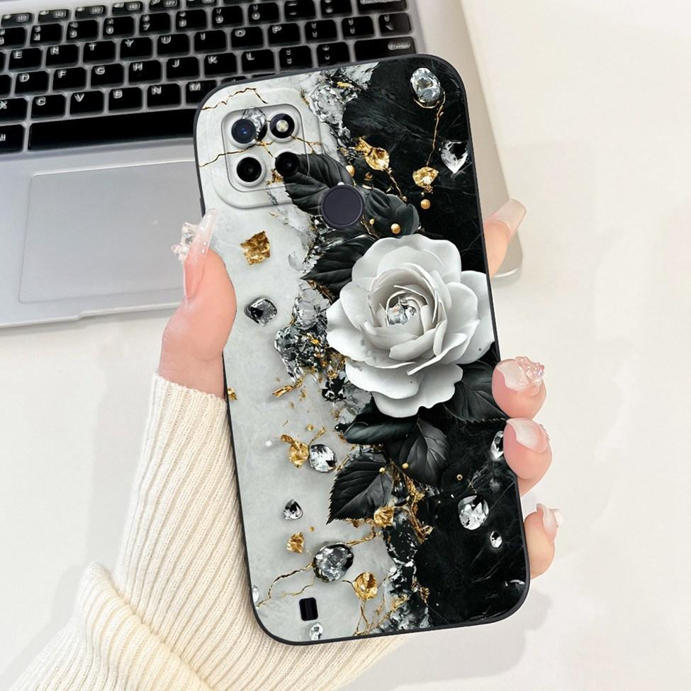 For Realme C21Y RMX3261 RMX3263 C25Y RMX3269 Cover For Realme C21Y Case Cute Cat Funny Cool Fashion Silicone Shockproof Bumper