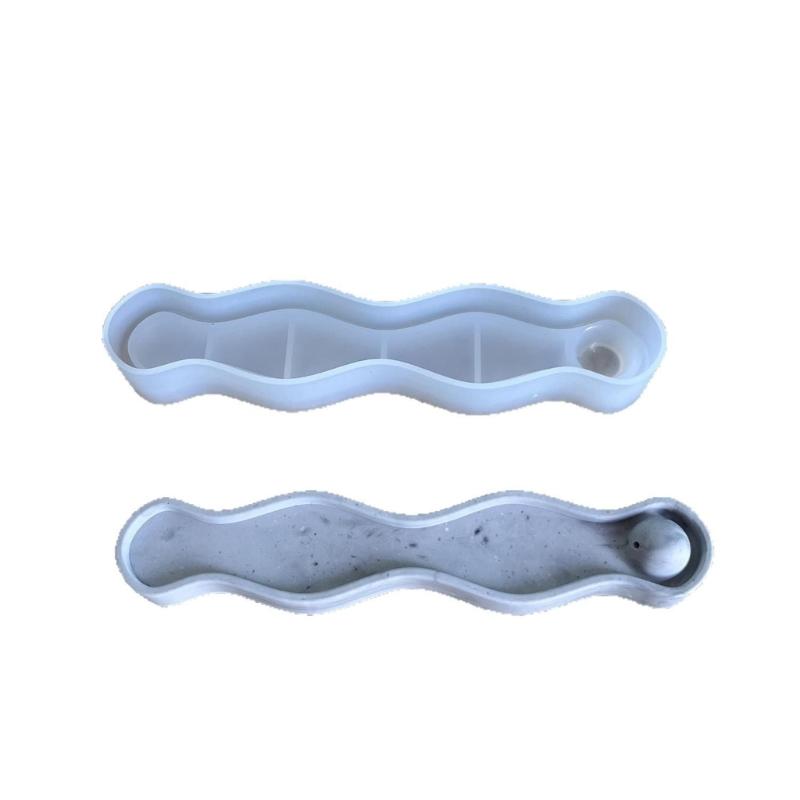 

Waved Silicone Scented Stick Stand Molds for Epoxy Resin Scented Stick Holder Candle Stand Tealight Holder Decoration 1