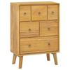 Day and Night - Day and Night Solid Teak Wood Chest of Drawers 56x30x80 Cm