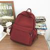 Lightweight Travel Backpack Women Large Capacity Backpack Solid Color Student Schoolbag