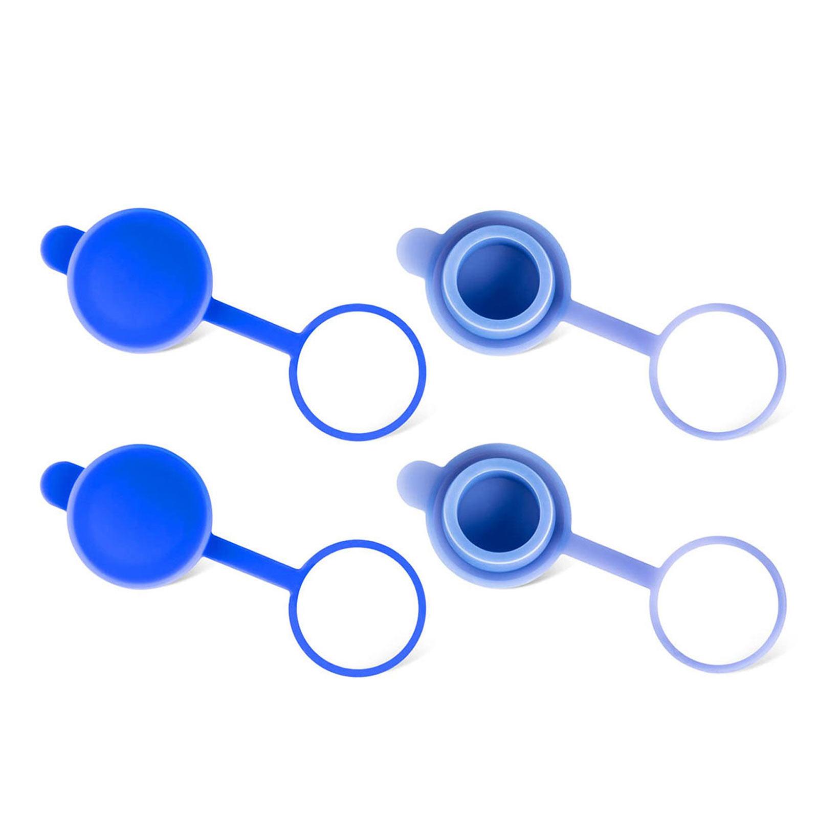 

4pcs 55mm 5 Gallon Silicone Non-Spill Caps Reusable Replacemet No-Splash Cap Water Bottle Snap On Lids Kitchen Gadgets