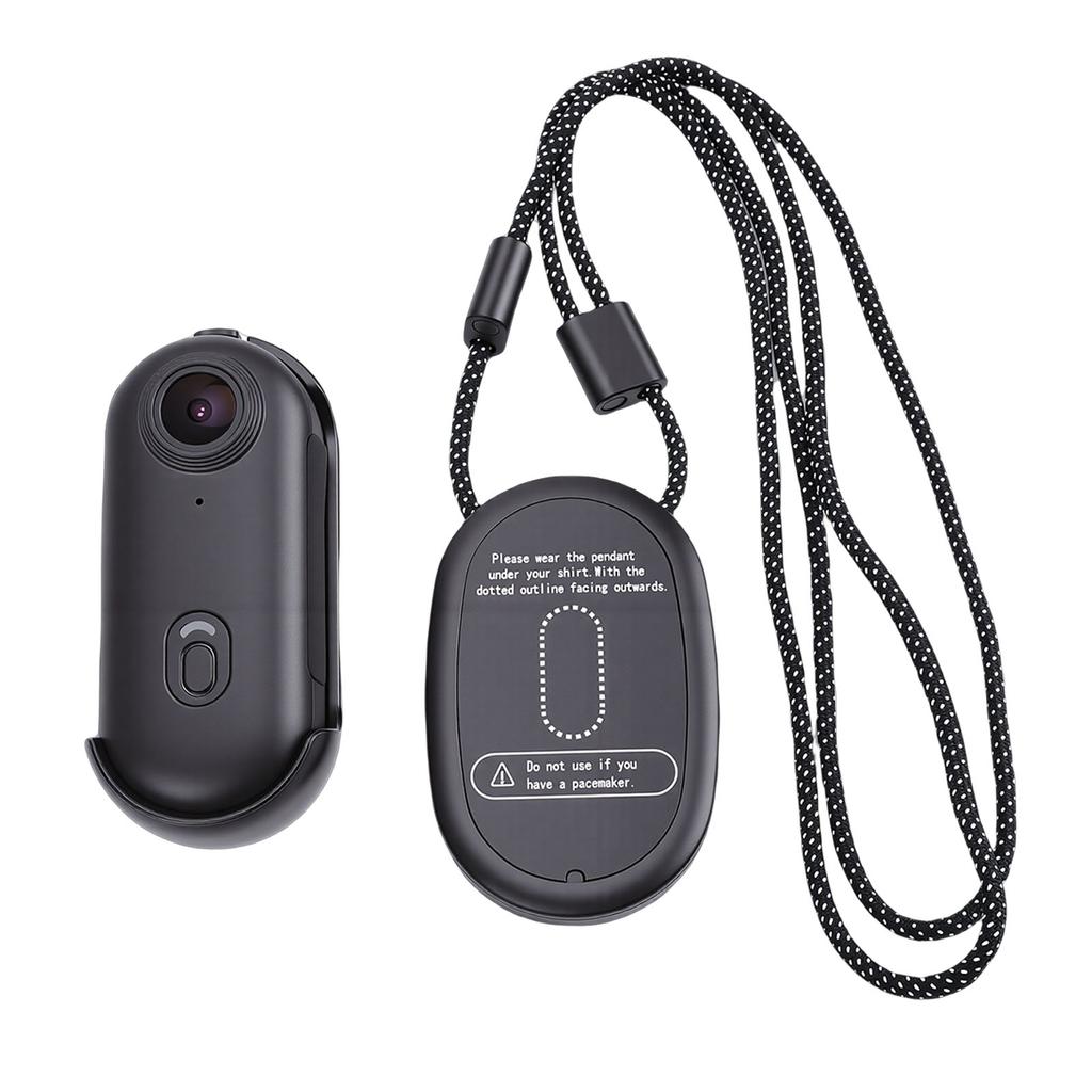 Wearable Action Camera 1080P 2MP WiFi Body Worn Sports Camera Portable Camcorder for Security Guard Work Travel Black
