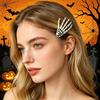 2Pcs Gothic Dark Style Hairpins Hair Pins for Bangs Skeleton Hand