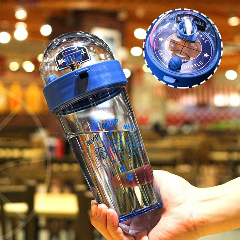 500ml Basketbal Waterfles Grote Capaciteit Studenten Leuke Schietfles Drinkware Sportbeker Accessoires Voor Kinderen Mok