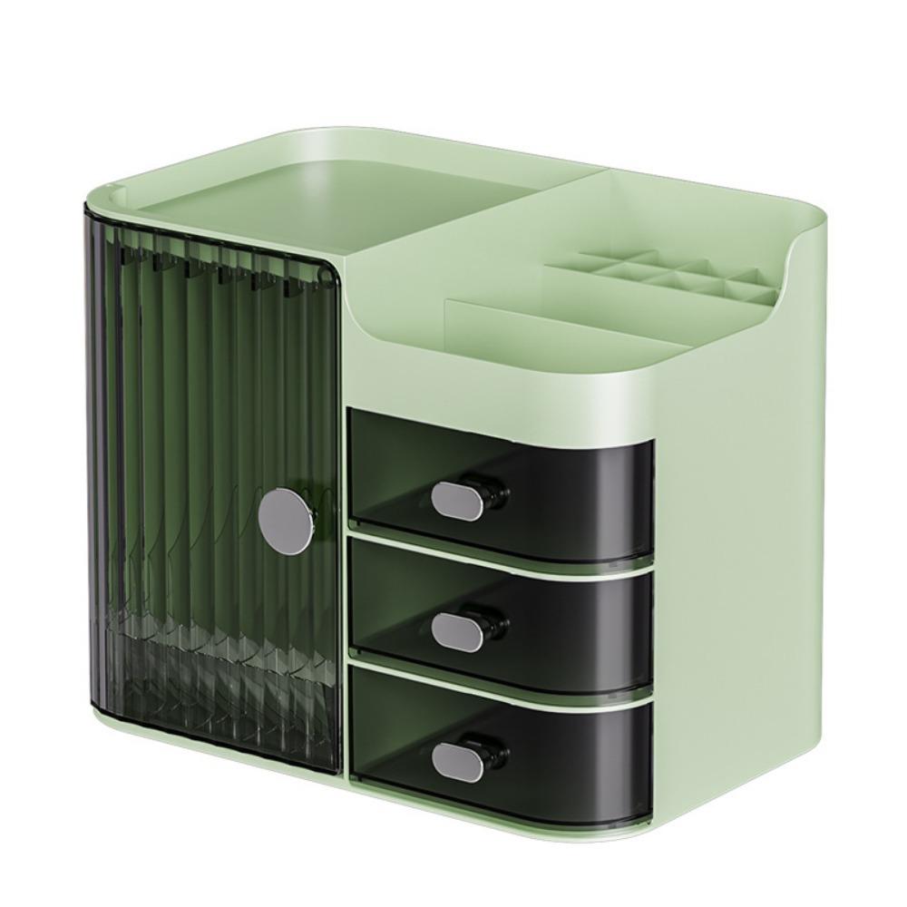 Plastic Makeup Storage Box Large Capacity Waterproof Cosmetic Jewelry Box with Drawers Dustproof Sundries Container Desktop