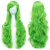 30 Colors 80cm Long Curly Hair Wig Heat Resistant Synthetic Hair Pink Green Hairpiece Party Cosplay Wigs for Women