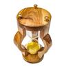 Clepsidră Mare din Lemn de 30 de Minute cu Nisip Galben, Cadouri pentru Tați Bărbați Femei Persoane Vârstnice Aniversare Pensie, Decor de Crăciun