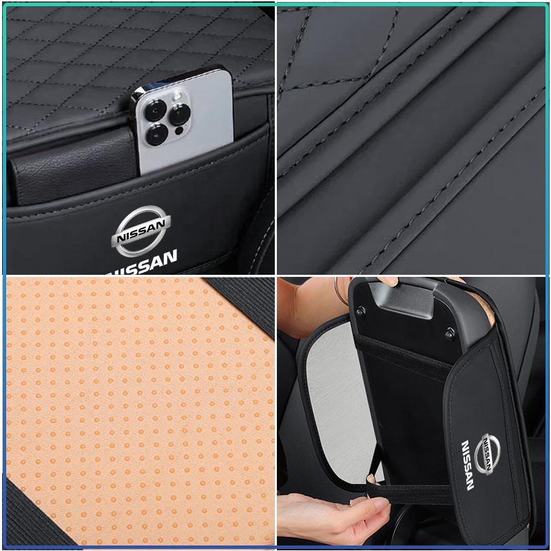Car Storage Bag Center Armrest Protective Cushion Support For Nissan GTR Teana Skyline Kawasaki R32 R34 R35 J10 J11 Juke X C210 R30 GTS-R