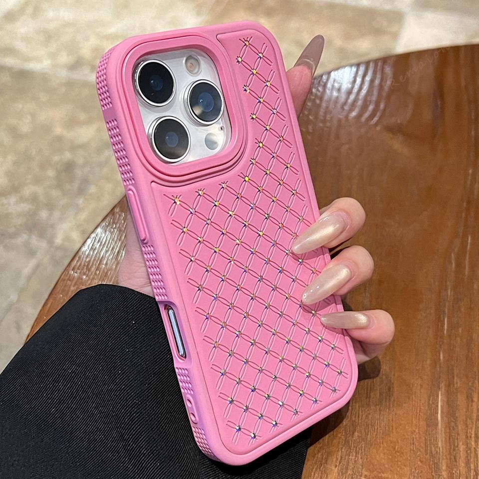 Bling Glitter Diamond Phone Case For For Iphone 16 Plus 16E 11 12 13 16 Pro Max SE4 Silicone Protector Shockproof Cover