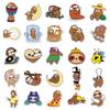 50pcs Cute Cartoon Sloth Stickers for Suitcase, Scooter, Motorcycle, Car