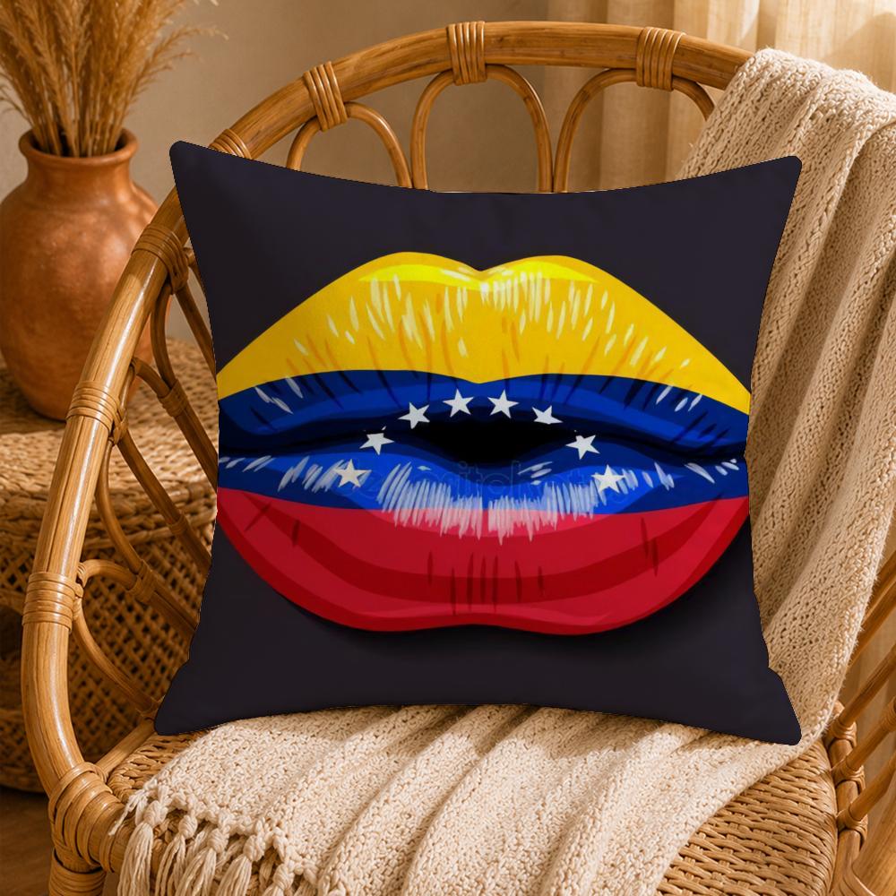 Artistic AAesthetic Art VenezuelaS Cushion Cover Ultra Soft Pillowcase CloudLike Comfort Fabric with Concealed Zipper