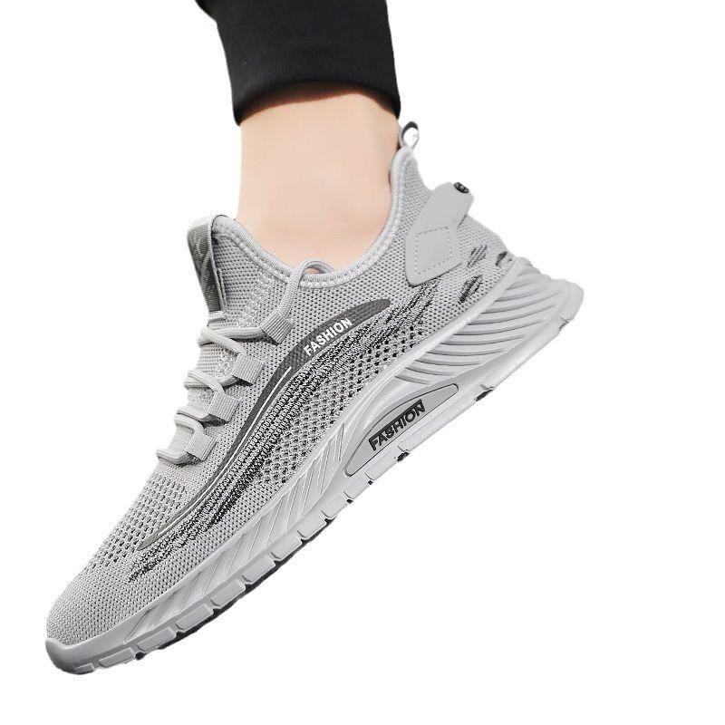 Work men's shoes new summer breathable fly-woven mesh men's sports and leisure summer labor insurance mesh shoes men's