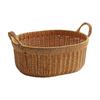 Imitation Rattan Fruit and Snack Basket - Versatile for Living Room, Kitchen, and Picnic Use.