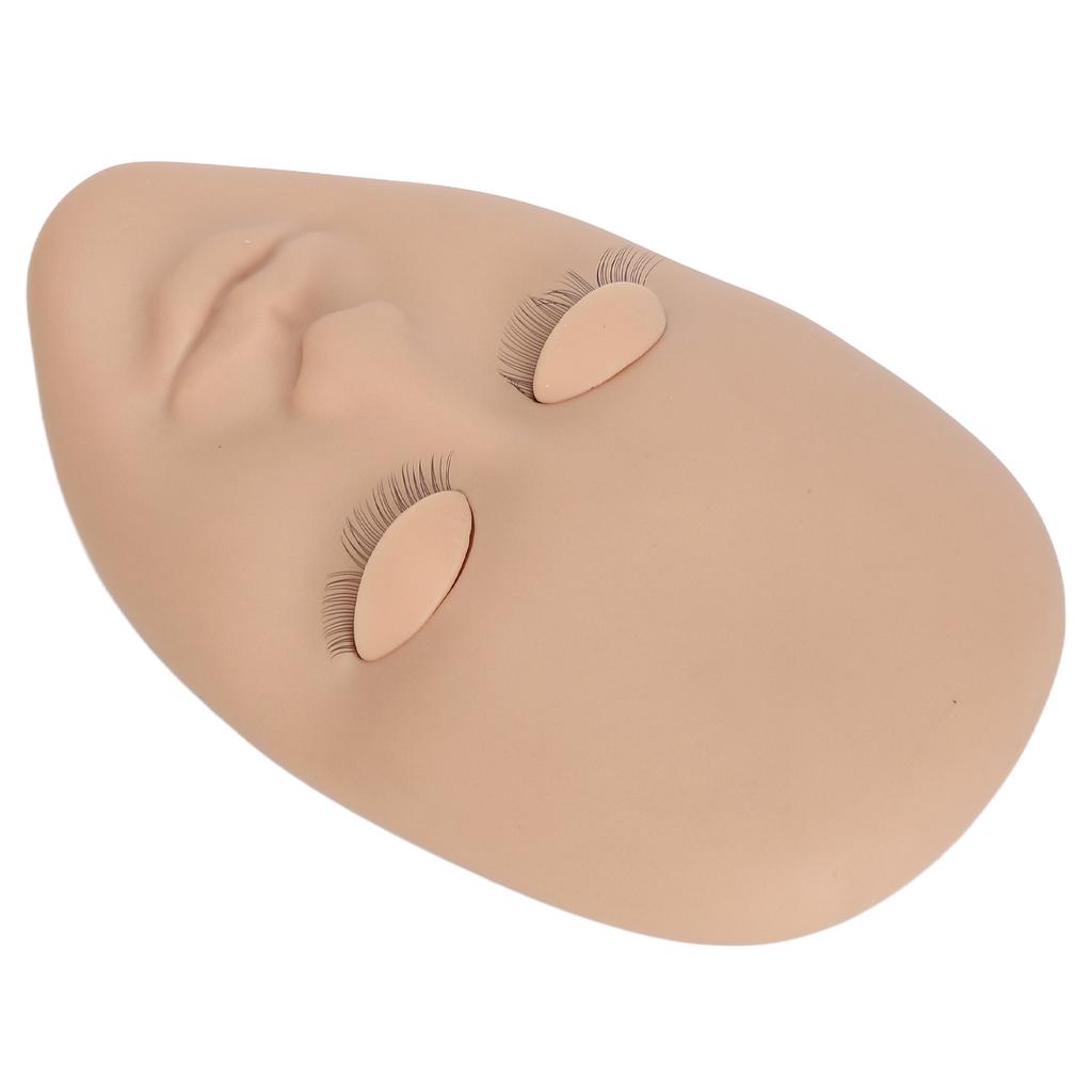 Wimpernverlängerung Gesichtsmannequin 3 Paare Abnehmbare Augenlider Einlagige Wimpernverlängerung Gesichtsmodell Hautfarbe