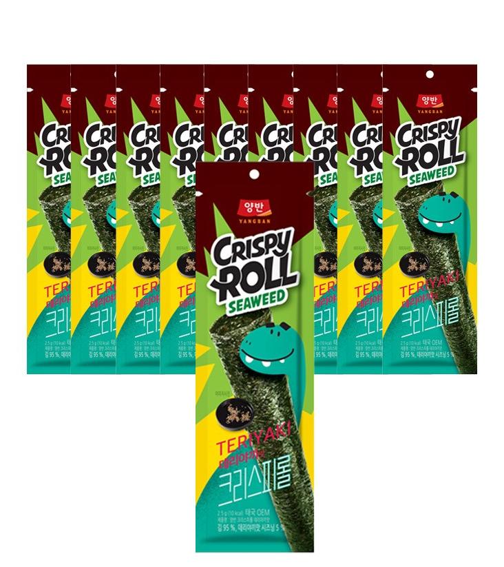 Yangban Crispy Seaweed Roll Snack Teriyaki 25g