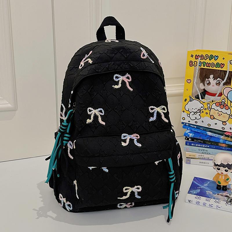 New Student Schoolbag Women's High-value Backpack Large-capacity Junior High School Water-proof Backpack Backpack