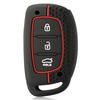 3/4 Buttons Silicone Car Remote Key Case Cover for Hyundai Creta Ix35 Ix45 I10 I30 I40 Tucson Santa Fe Rena Sonata Elantra