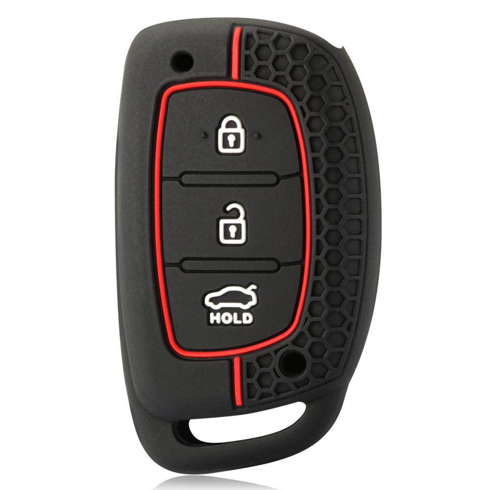 3/4 Buttons Silicone Car Remote Key Case Cover for Hyundai Creta Ix35 Ix45 I10 I30 I40 Tucson Santa Fe Rena Sonata Elantra