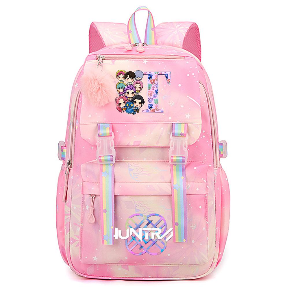 

Мультяшный K-Pop Истребители демонов Принт Рюкзак большой вместимости Водонепроницаемый Подростковый Студенческий Девочка Мальчик Школьный рюкзак Сумка для книг Женский водонепроницаемый Дорожная сумка Рюкзак