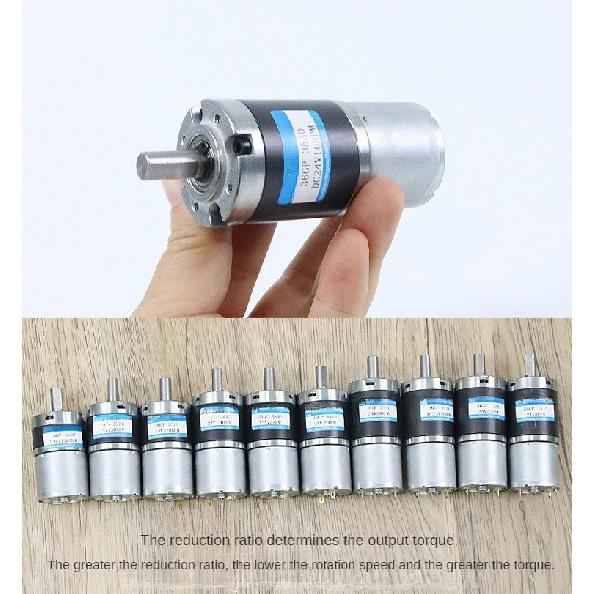 36mm DC Planetary Gear Motor 12v 24v Shaft Diameter 6mm/8mm 36GP-3530 Adjustable Speed Can CW CCW Electric Motor