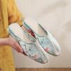 [Green Shirt] 2025 ****** New Product Old ******* Casual Embroidered Shoes Ethnic Style Embroidered S**t Sole Women's Retro Single Shoes