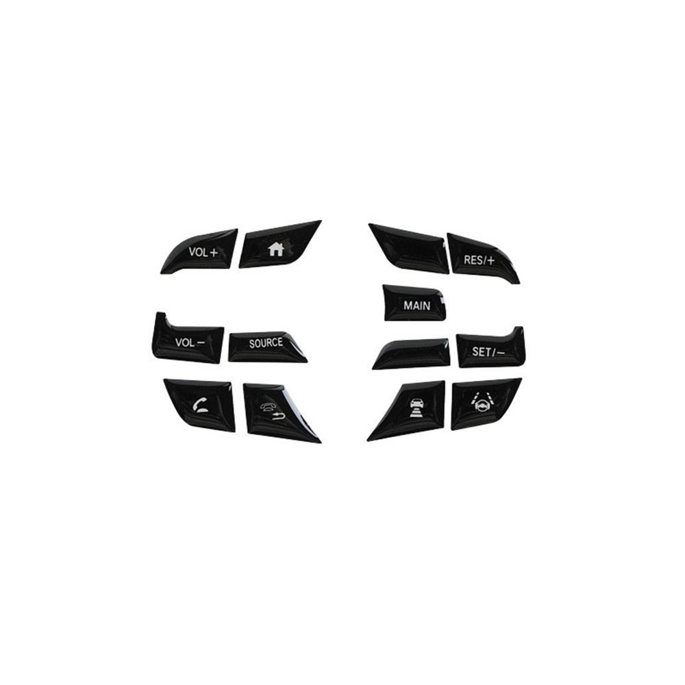 For Honda Accord 2018-2021 Steering Wheel Button Frame Trim Cover Stickers Black