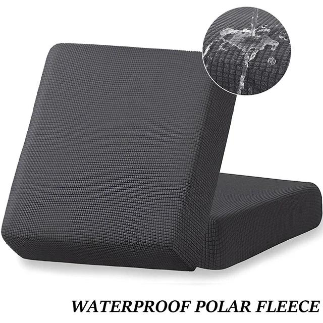 Waterproof Plain Sofa Cushion Cover Jacquard Elastic Sofa Slipcovers For Living Room Chaise Lounge L-Shaped Sofa Seat Cover