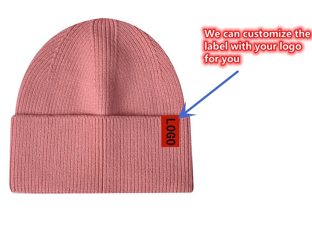 Unisex Slouchy Knit Skull Cap Warm Winter Beanie Hat Cuffed Common Outdoor