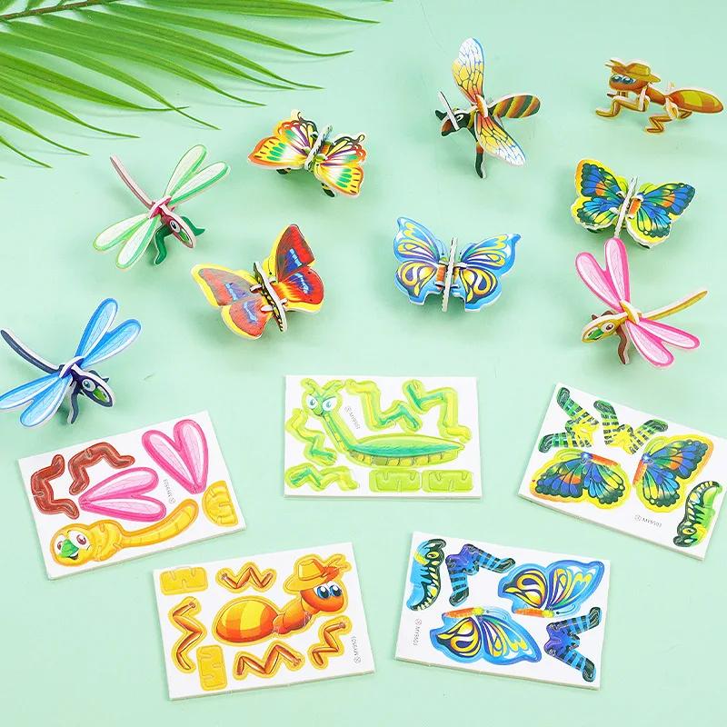 12-24Pcs/Bag 3D Animals Foam Puzzle Educational Toys For Kids Birthday Party Favor Guest Gift Classroom Rewards Goodie Fillers