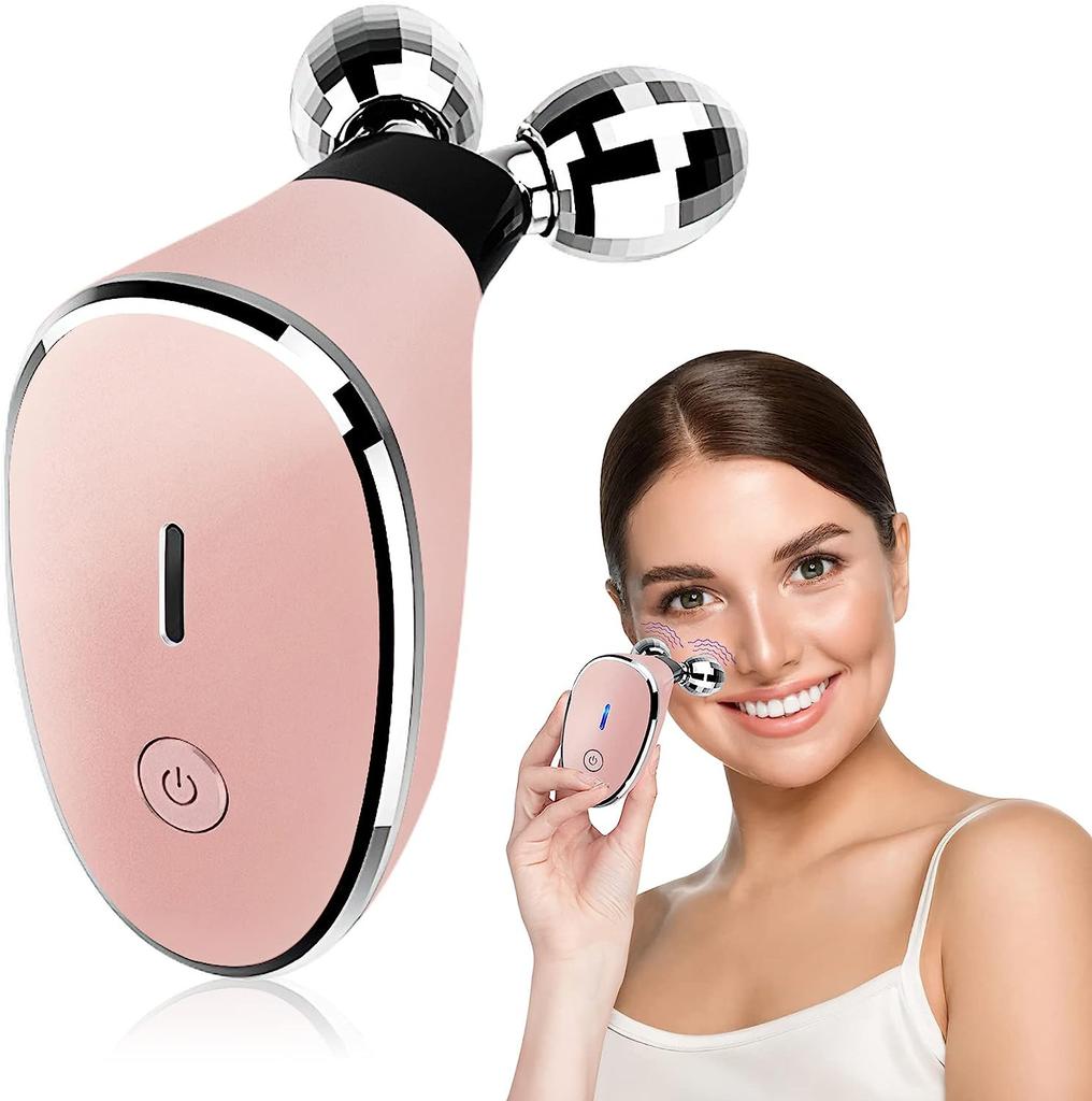 Face Lift Beauty Instrument EMS Micro Current Neck Massager Rolling Beauty Instrument Home Introducer