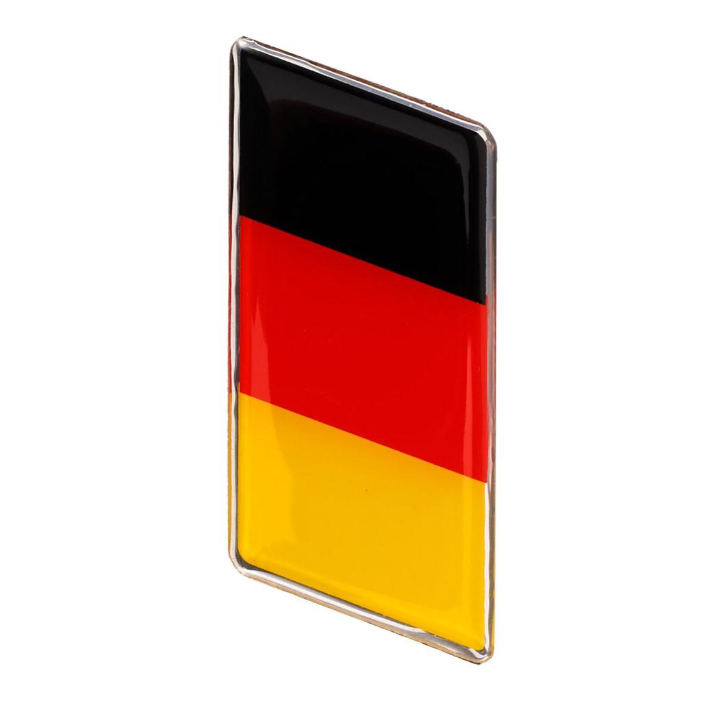 GLEAVI Germany Flag Car Sticker Metal State Flag Car Decal Sticker Germany Flag Window