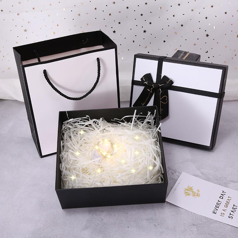 High-End Orange Jewelry Gift Box | Stylish Empty Packaging for Souvenirs