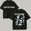 T-shirt Cry of Fear Lavata Amante degli Anime Harajuku Nuovo Modello Oversize Vintage Ampia Classica Unisex Streetwear Coppie alta qualità