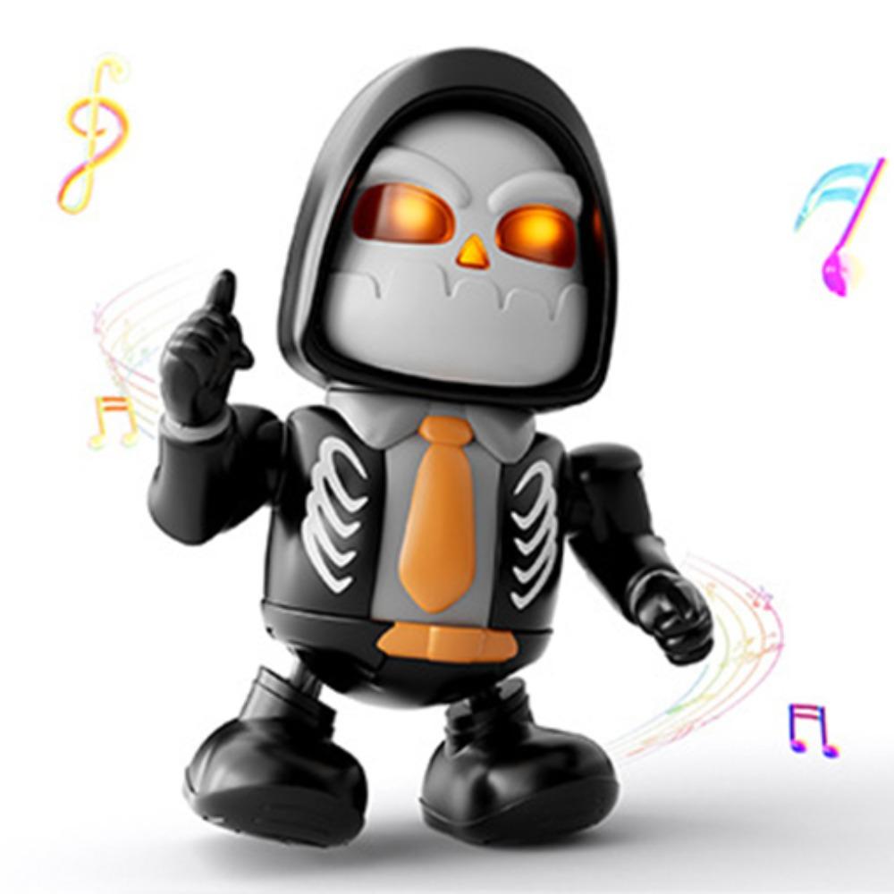 With Sound 3D Skeleton Dancing Toy Light Skeleton Man Dance Action Figures  Birthday Gift