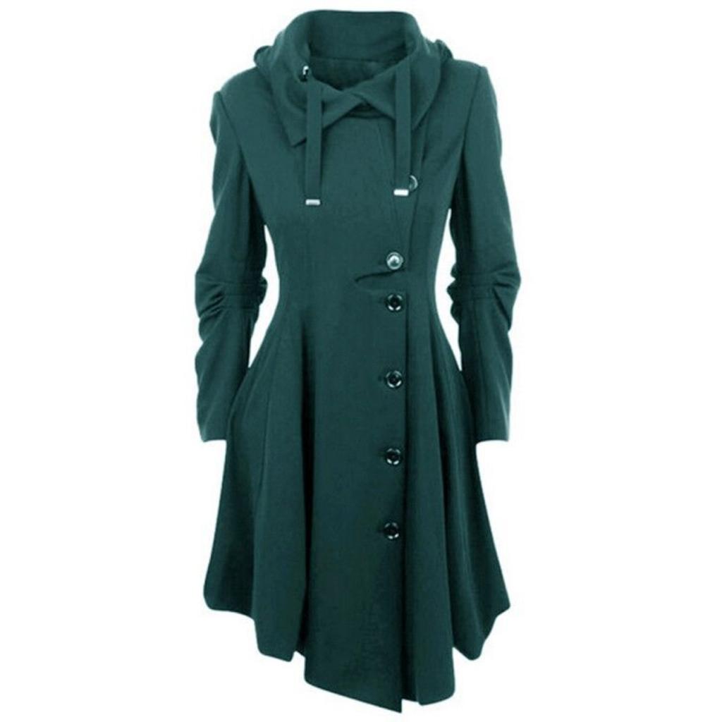 Women's Asymmetrical Hem Double-faced Wool Coat Windbreaker 2025 Direct from Manufacturer