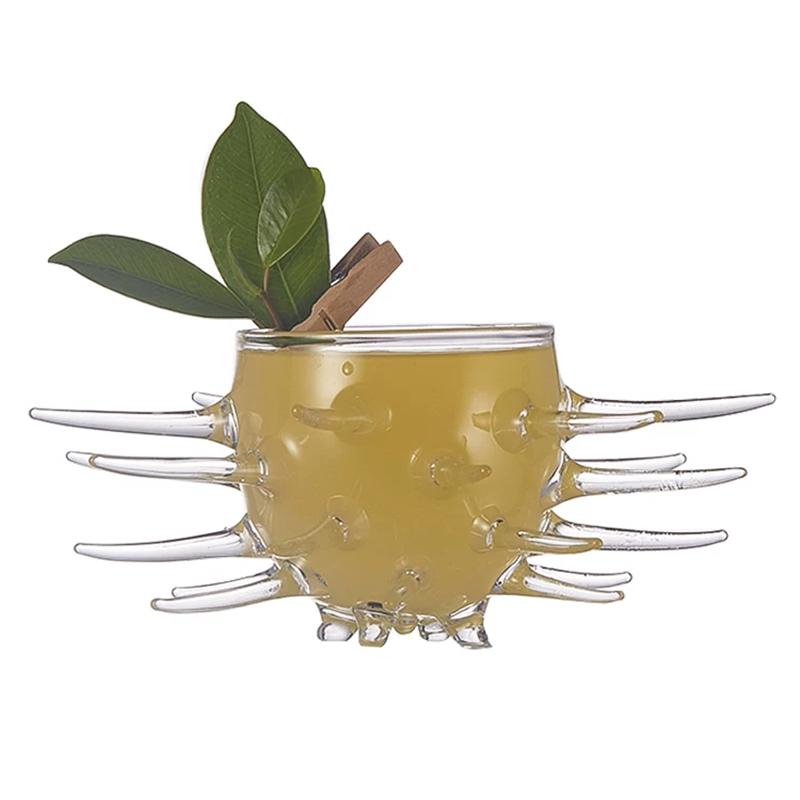Creative Sea Urchin Shaped Cocktail Glasses Molecular Cocktail Glass Juice Glass Goblet Wine Glass Salad Bowl Caviar Plate Drink