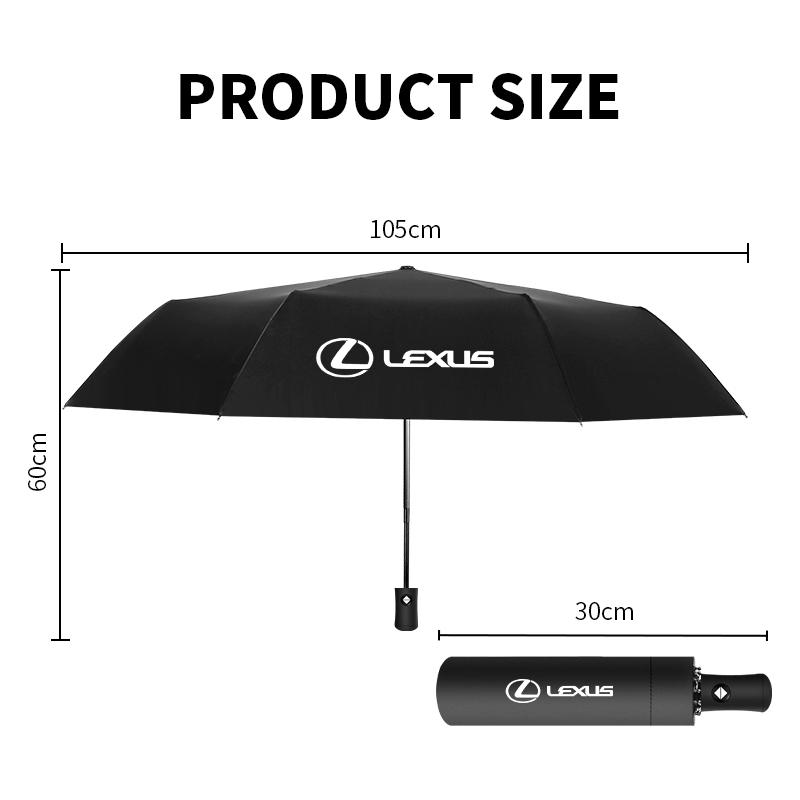 Interior Stickers Portable Auto Emblem Business Umbrella For Lexus F-SPORT ES RX NX LS UX LM LX GX LC RZ IS CT GS RC HS SC TX L