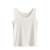 Spring and Summer New Wide Shoulder Vest Women's Big Collar Simple Base Inner with Small Vest Women's Sleeveless Vest