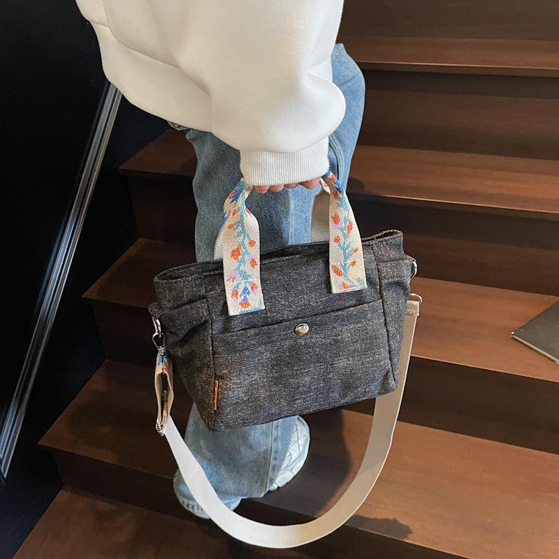 Bags Women's Daily Versatile Student Premium Denim Commuter Bag Portable Shoulder Bag