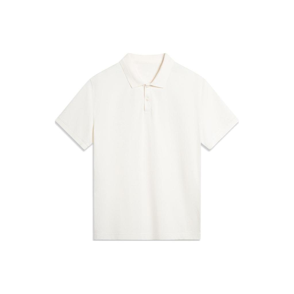 Li Ning Sports Life Collection Polo Shirt Men's Creamy APLU087-9