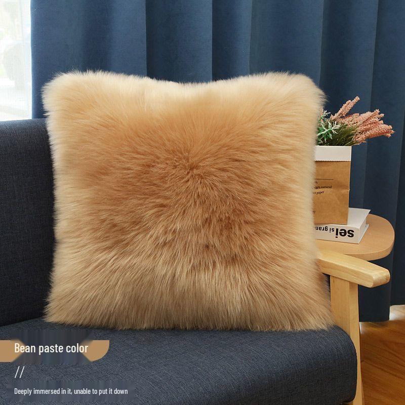 Nordic Long Plush Fur Throw Pillow & Cushion