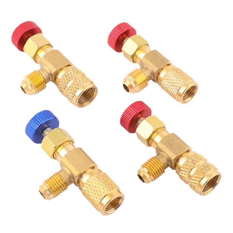 1 Adet R410A R22 Klima Soğutucu Akışkan 1/4" Emniyet Adaptörü Sıvı Emniyet Valfi Klima Tamiri Ve Florür