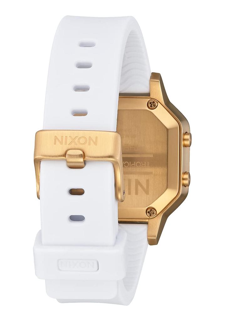 Nixon Watch Siren Stainless Steel A1211 Siren SS Wrist Watch Nixon (Black/Gold/White)