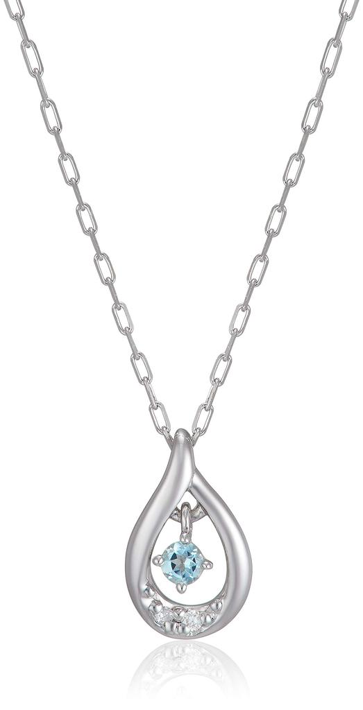 [4℃] K10 White Gold Necklace 11181-612-3212-00-00 Women's