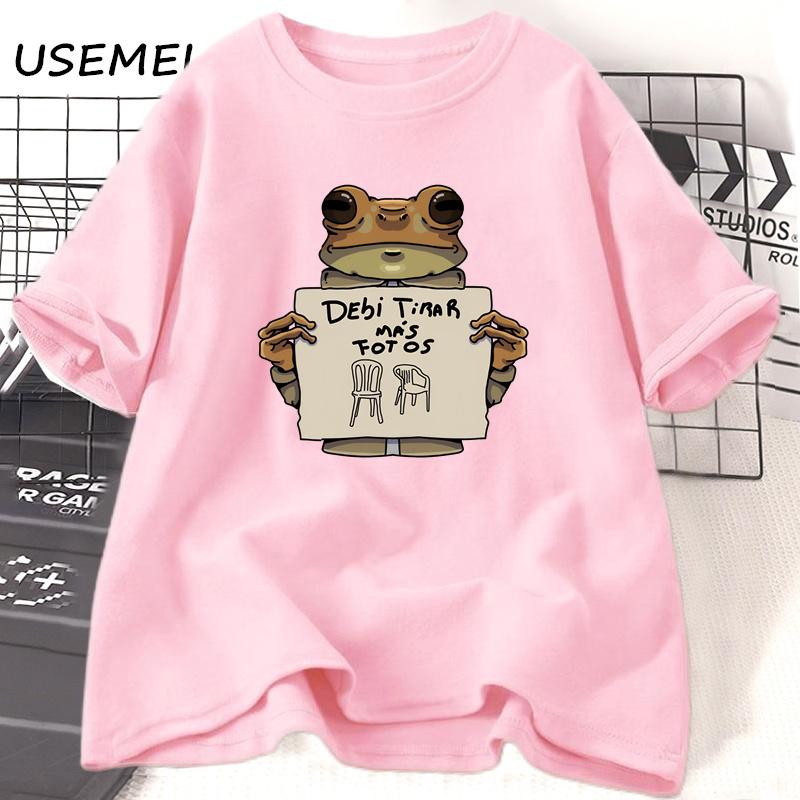 Funny Frog Dtmf Tshirt Causal Debi Tirar Mas Fotos Printed Tshirt Cotton Short Sleeve O Neck Tee Shirt Male Clothing Streetwear